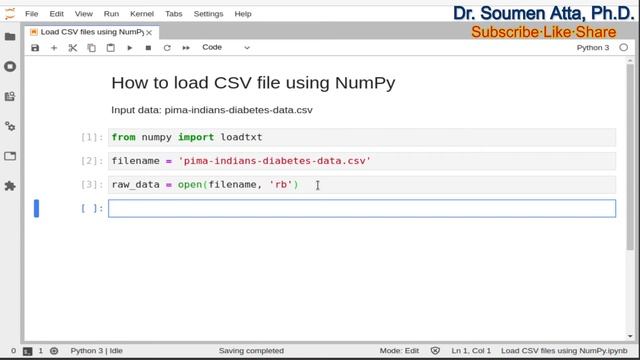 How to load CSV file using NumPy || Reading CSV file using loadtxt || Python for beginners смотреть онлайн