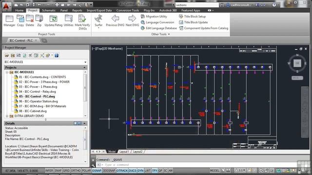 Part 14 Making Further Changes And Copying Project; AutoCAD Electrical Tutorial смотреть онлайн