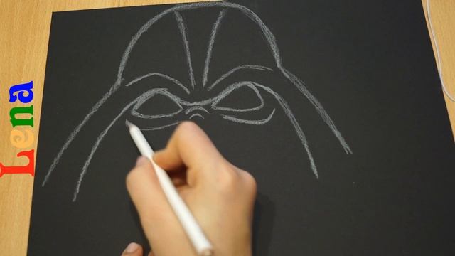 Darth Vader Maske basteln - Darth Vader Mask DIY - как сделать маску Дарт Вейдера из бумаги смотреть онлайн