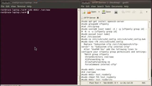 How to create SFTP Server on Ubuntu 10 смотреть онлайн