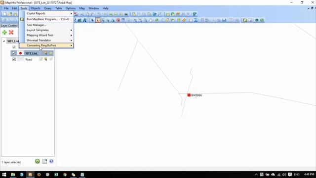 How to create a circle with specific radius around site by Mapinfo смотреть онлайн