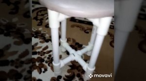 Табурет из полипропиленовой трубы своими руками.