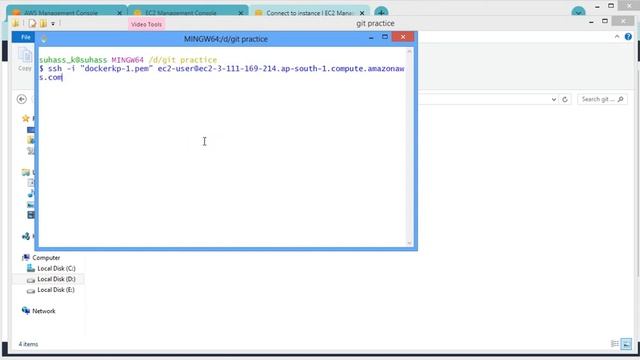 launching linux EC2 instance using Gitbash смотреть онлайн