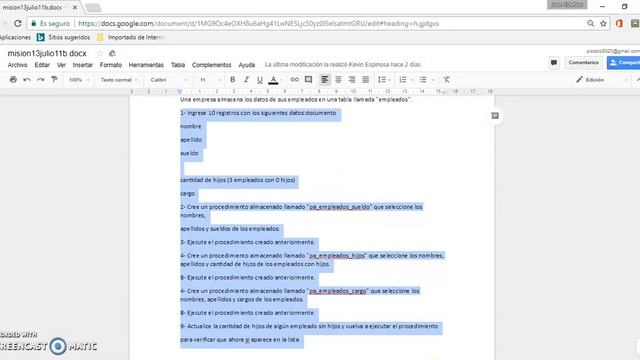 Ejercicio en SQL server смотреть онлайн