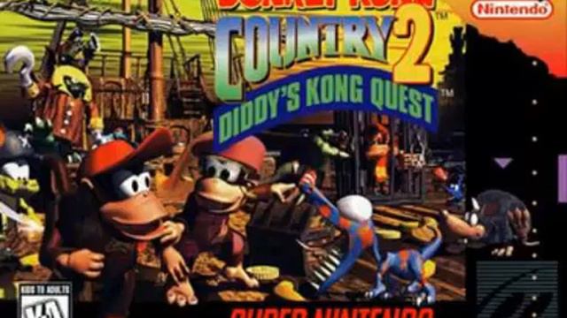 10 HOURS of Mining Melancholy - Donkey Kong Country 2 Diddy's Kong Quest (SNES) смотреть онлайн