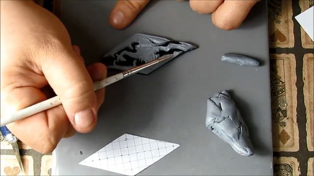 Skyrim Dragon Inspired Charm polymer clay TUTORIAL смотреть онлайн