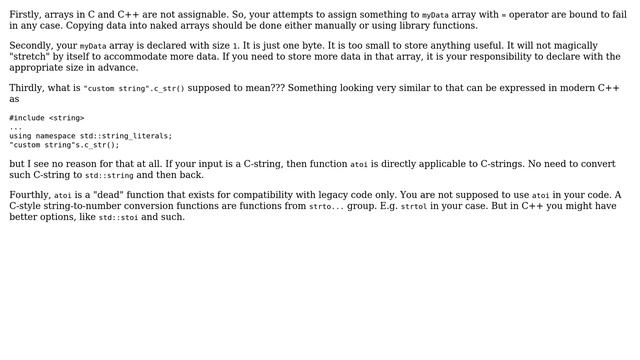 Incompatible types in assignment of 'uint8_t {aka unsigned char}' to 'uint8_t [1] {aka unsigned... смотреть онлайн