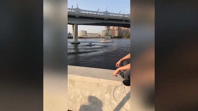 Спб, Крестовский, самокат. Красивый город. смотреть онлайн