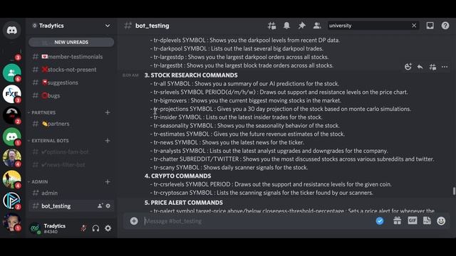 Tradytics Discord Bot - The Most Comprehensive Stock Market Discord Bot in the Market смотреть онлайн