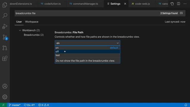 VS Code tips — Hiding the breadcrumb's file path смотреть онлайн