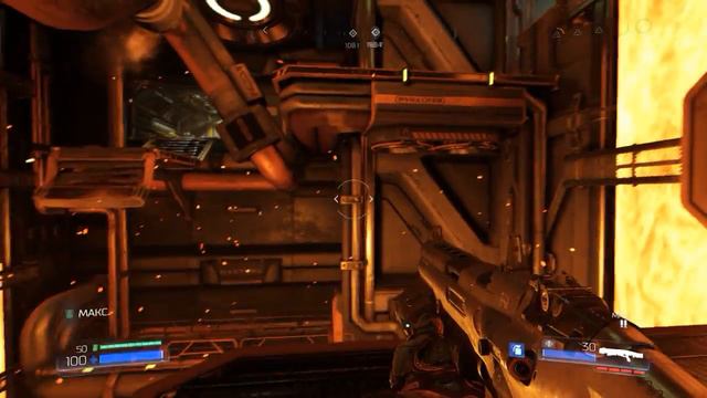 Броня за решёткой на третьем уровне в DOOM смотреть онлайн