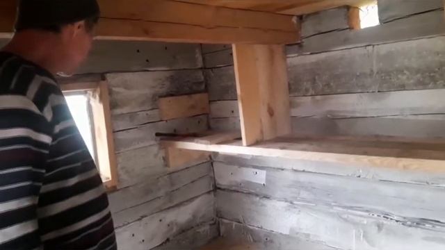 Построили сарай из шпалы для кур.Ставим повторно железо и витамины поросятам.Красивая осень!? смотреть онлайн