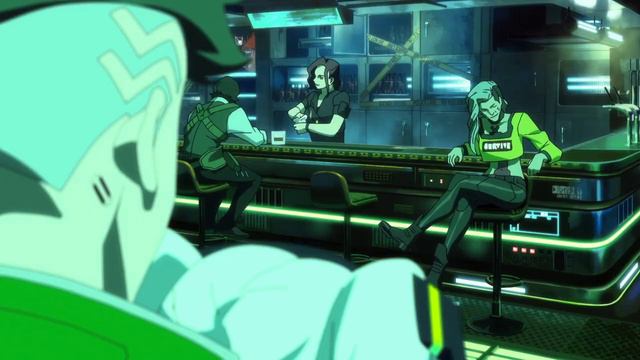 Cyberpunk Edgerunners - Rebecca and David in Afterlife 🥺 w Rogue Cameo Guest Appearance смотреть онлайн