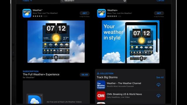 Weather+ Campaign - iPad App Store смотреть онлайн