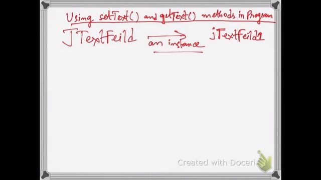 Swing Components : JTextField смотреть онлайн