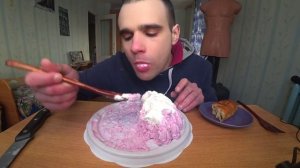 МУКБАНГ АСМР  НАРЕЗКИ ЛУЧШЕЕ - ТОРТ - МОРОЖЕНОЕ / ICE CREM CAKE ДЕСЕРТ / 09. 02. 2023