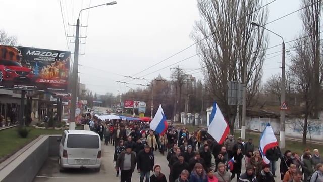 Симферополь 1 марта шествие на ул. Толстого смотреть онлайн