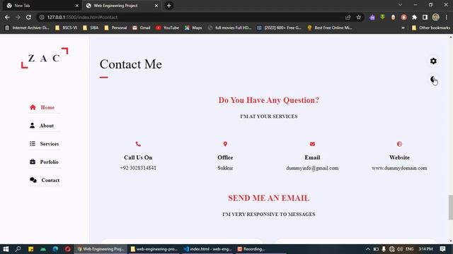 Personal Portfolio Website смотреть онлайн