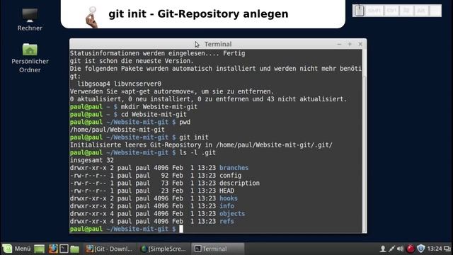 Git für Einsteiger - Git-Repository anlegen смотреть онлайн