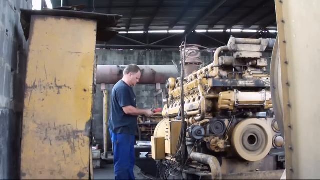 Caterpillar D 399 PC V 16 Bi-Turbo (First Start) смотреть онлайн