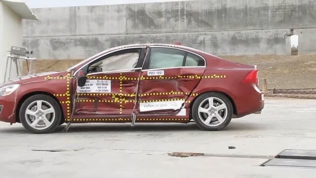Volvo S60 | 2012 | NCAP Side Crash Test by NHTSA (1) смотреть онлайн