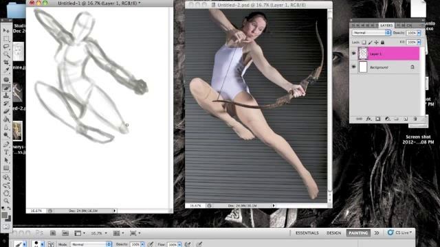 Watch me sketch - Basic Pose Using Stock Reference смотреть онлайн