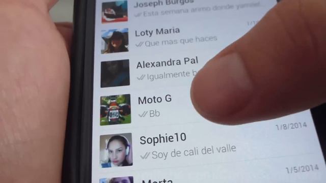 Cómo cambiar foto de perfil WhatsApp en Android Motorola Moto G X T1032 español смотреть онлайн