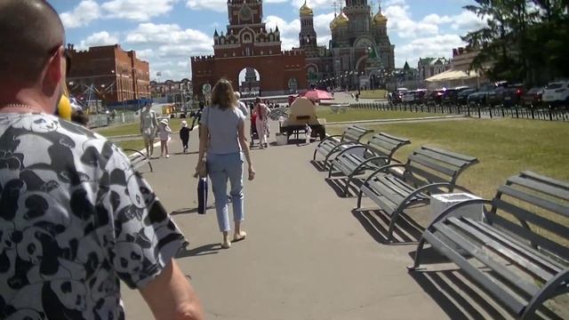 Йошкар-ола прогулка, центр, набережная Брюгге, дети, #развлечения смотреть онлайн