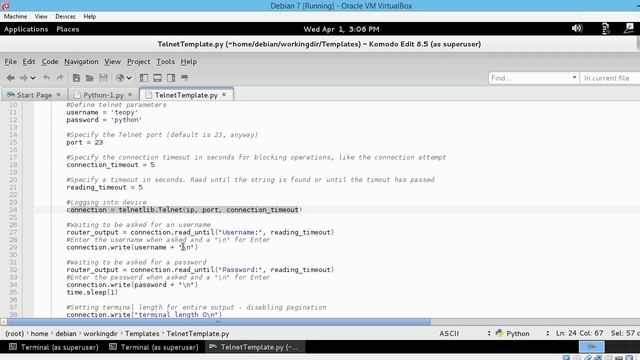 Python networking with Telnet смотреть онлайн
