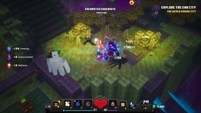 Ender Snarelings! Minecraft Dungeons Play-through Part 35 | Echoing Void: End Wilds смотреть онлайн