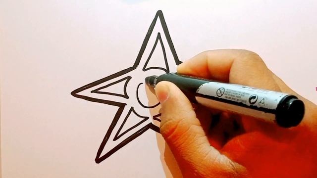 Drawing and coloring Star for kids ????/ bolalar uchun yulduz rasmini chizish Рисовать звезда смотреть онлайн