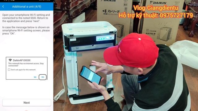 Hướng dẫn cài đặt kết nối wifi máy lọc không khí Daikin ACK70V, ACK70X, ACK70Y | vlog-Giangdientu смотреть онлайн