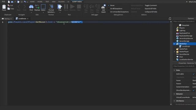How to make custom cursors/Mouse icons in Roblox! (Roblox Studio Scripting Tutorial 2022) смотреть онлайн