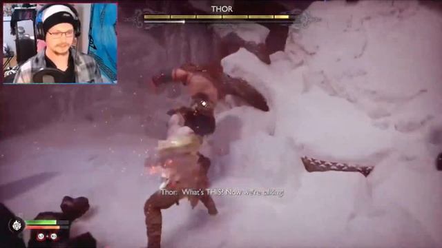 Kratos gets Wrecked | Thor Boss Fight Reaction смотреть онлайн