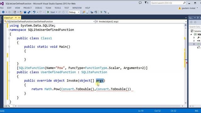 User defined function using CLR code in SQLite query | C# | SQLite смотреть онлайн