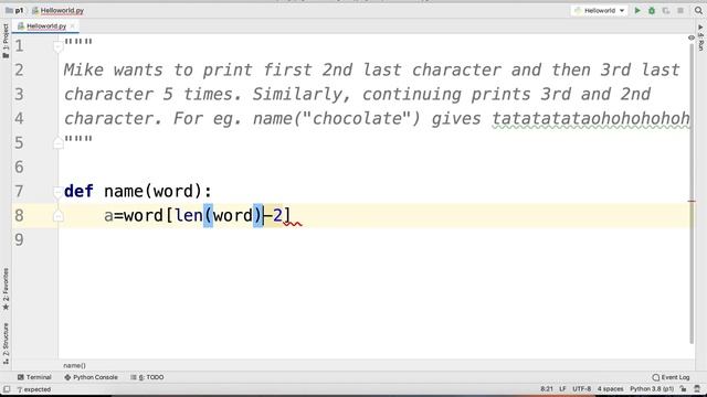 Python Practice Series 42 | Beginners | Level 1 | Basic | Print between Character in Reverse | Code смотреть онлайн