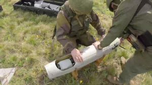 Расчет беспилотника показал, как запускается многофункциональный БПЛА «Орлан-10»