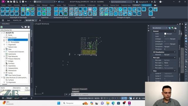 AUTOCAD CIVIL 3D 2024 - SUPERFÍCIE - ALEXBIM смотреть онлайн