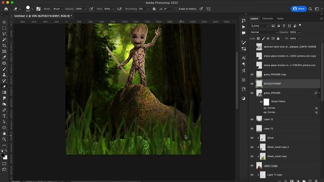 I am Groot | Photoshop Speed Art смотреть онлайн