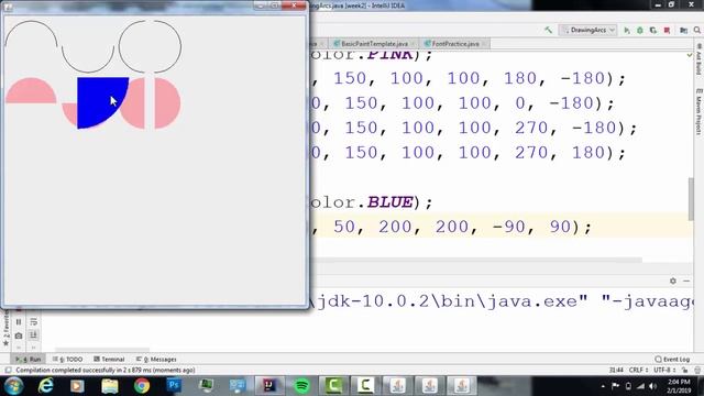 Drawing Arcs in JFrame смотреть онлайн