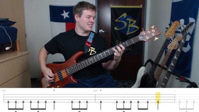 Sweating Bullets - Megadeth (Bass ONLY Cover with Tabs) смотреть онлайн