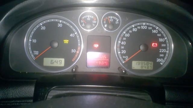 VW Passat B5.5 1.9 PDTDI 131 Hp -9°C Cold Start