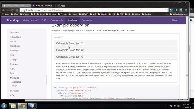 Twitter Bootstrap Lecture 10: Carousel & Collapse смотреть онлайн