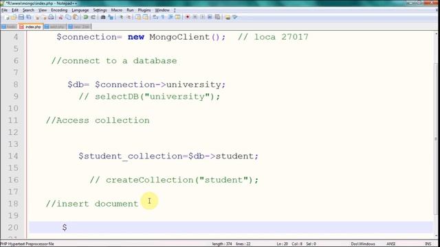 Connecting MongoDB with php смотреть онлайн