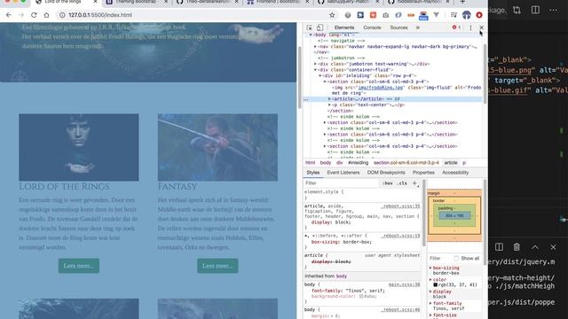 Pagina met Bootstrap 20: gelijke hoogten смотреть онлайн