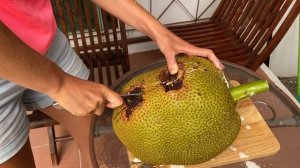 Фрукты в Таиланде. Джекфрукт или хлебное дерево