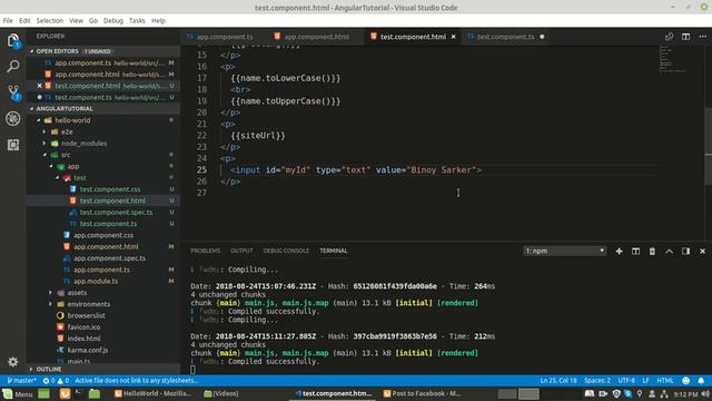 Angular 6 -3 Property Binding смотреть онлайн