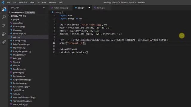 Project OpenCV Python - Menghitung Jumlah Koin смотреть онлайн