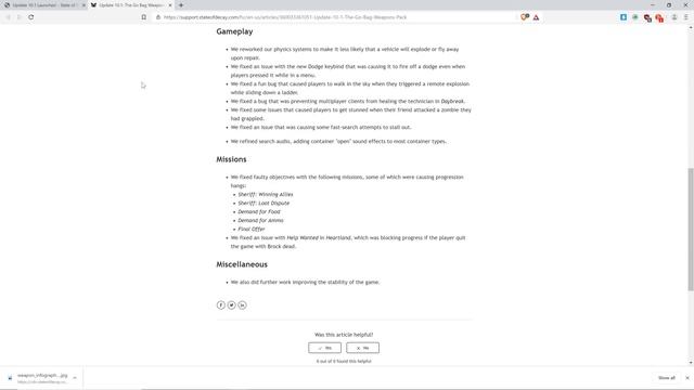 State of Decay 2 UPDATE 10.1 "Go Bag DLC" (Fox reads the patch notes!) смотреть онлайн