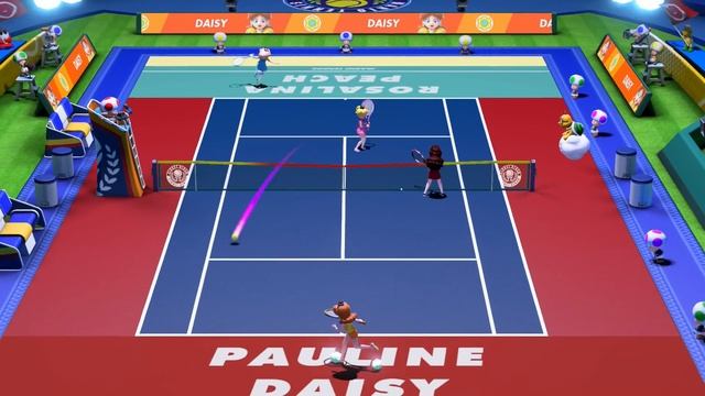 Mario Tennis Aces | Pauline, Daisy, Rosalina, Peach | [Pauline Gameplay]